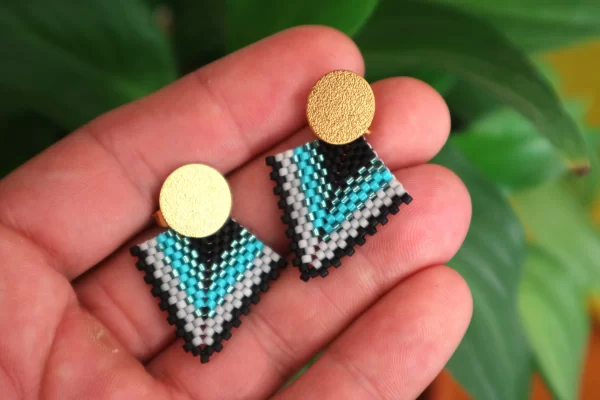 Pendientes miyuki "saya andina"